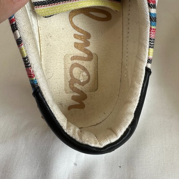 Sam Edelman Kavi Striped Low Top Canvas Espadrille Sneakers - Picture 10 of 11